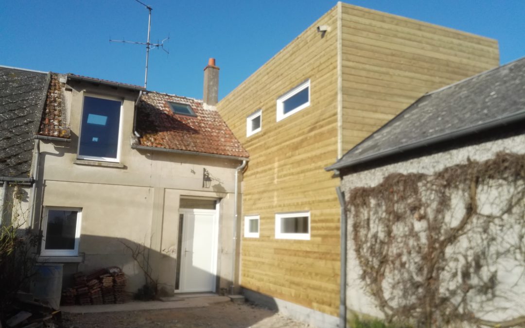 Extension en bardage bois