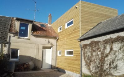 Extension en bardage bois